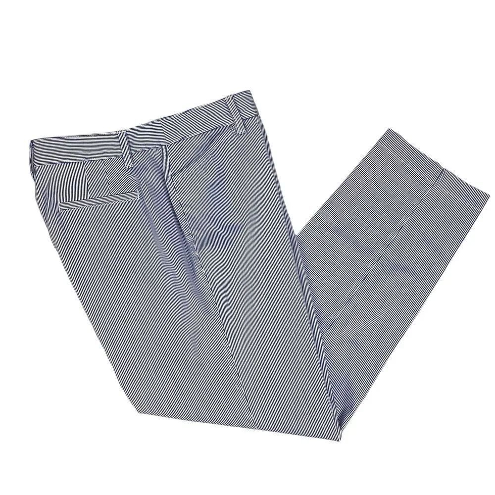 Talbots Stretch Cotton Chinos in Pinstripe size 10P
